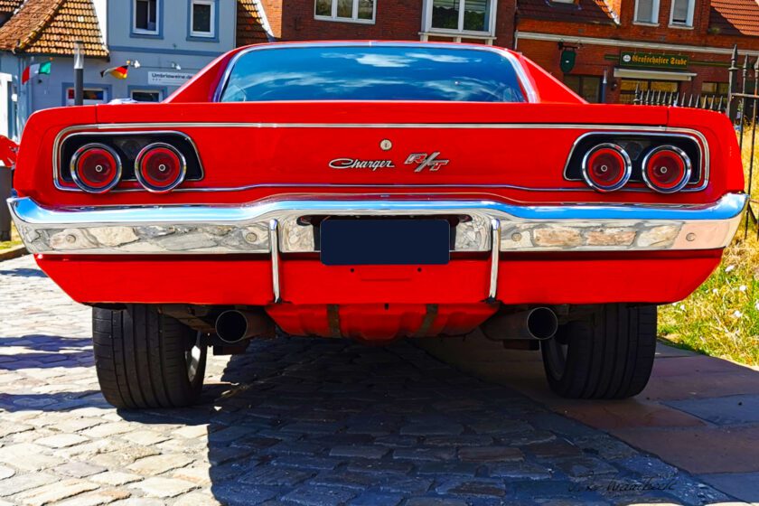 1968 Dodge Charger rear view