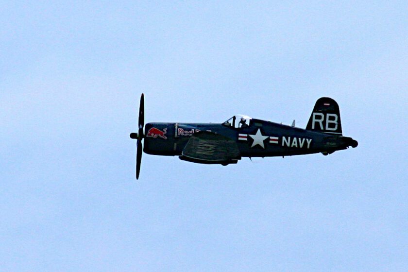 Chance Vought F4U-4 Corsair auf der Klassikwelt Bodensee Airshow | Foto: Peter Kraaibeek